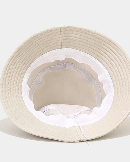 XYIYI Fashion Embroidery Bucket Hat Cotton Beach Fisherman Hats for Women Girls