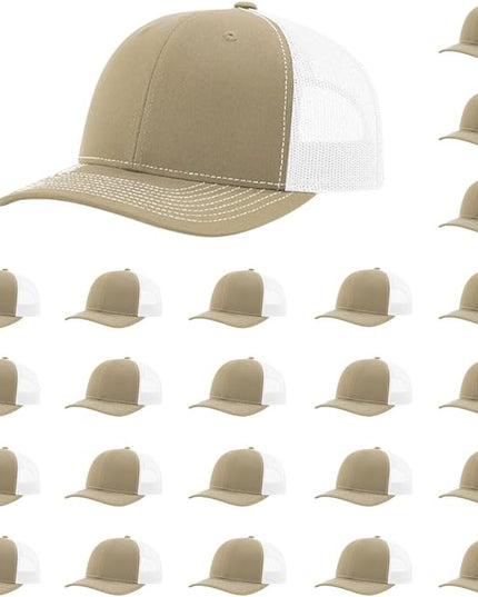 Richardson 112 Classic Six-Panel Adjustable Snapback Trucker Cap | Bulk Packs Available