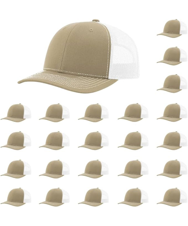 Richardson 112 Classic Six-Panel Adjustable Snapback Trucker Cap | Bulk Packs Available