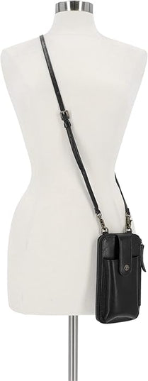 Timberland Women's RFID Leather Phone Crossbody Wallet Bag