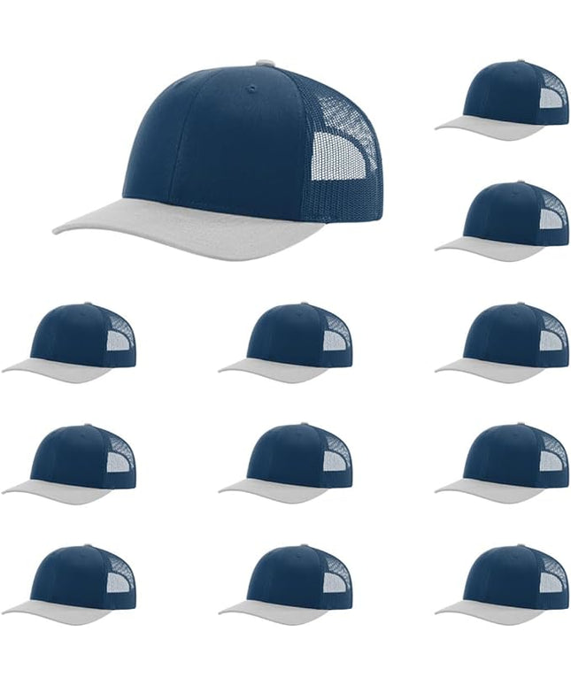 Richardson 112 Classic Six-Panel Adjustable Snapback Trucker Cap | Bulk Packs Available