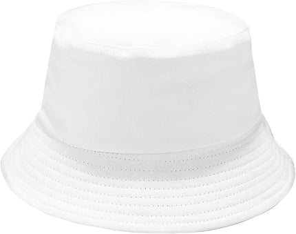 Malaxlx Unisex Bucket Hat Beach Sun Hat Aesthetic Fishing Hat for Men Women Teens, Reversible Double-Side-Wear