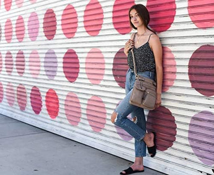 SG SUGU Katie Lightweight Medium Crossbody Bag Shoulder Bag with Multi Pocket for Women