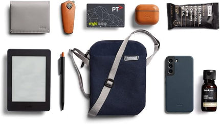 Bellroy City Pouch (cross-body bag, e-reader or small tablet, wallet, sunglasses, phone) - Navy