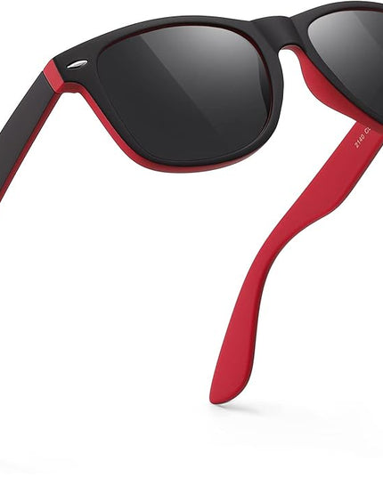 FEIDUSUN Sunglasses Men Polarized Sunglasses for Mens and Womens,Black Retro Sun Glasses Driving Fishing UV Protection