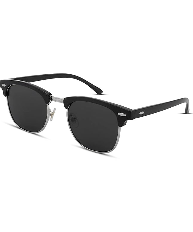 Pro Acme Semi-Rimless Polarized Sunglasses UV 400 Protection for Women Men