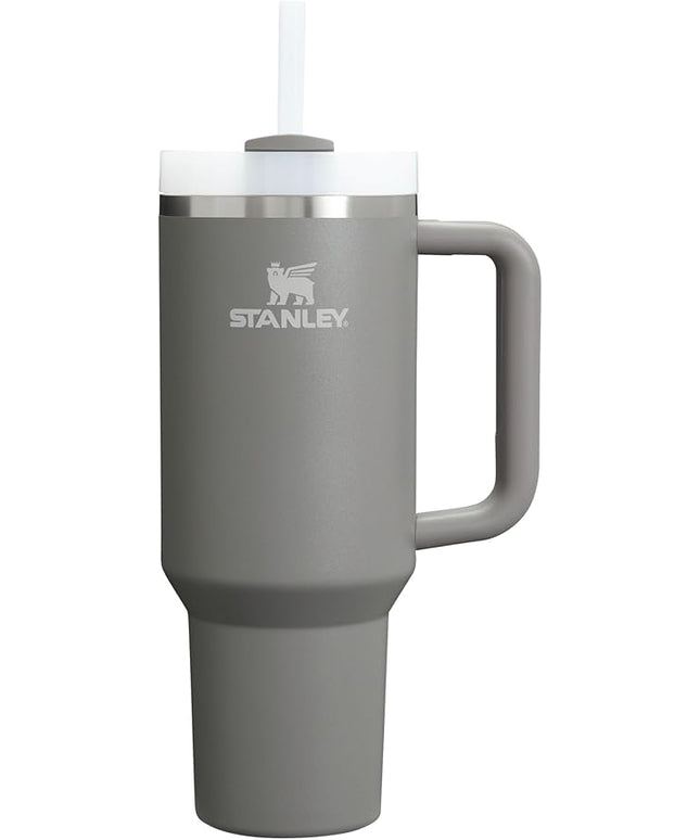 STANLEY Quencher H2.0 Tumbler with Handle and Straw 40 oz | Flowstate 3-Position Lid | Cup Holder Compatible for Travel | Insulated Stainless Steel Cup | BPA-Free | Stone