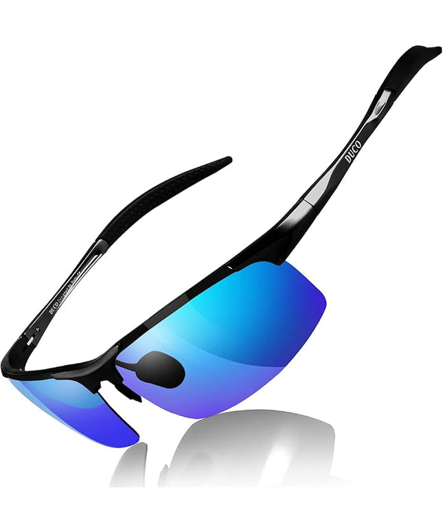 DUCO Mens Sports Polarized Sunglasses UV Protection Sunglasses for Men 8177s