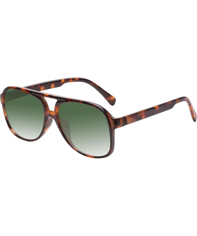 YDAOWKN Retro Aviator Sunglasses for Women Mens Large Frame Classic Vintage 70s Sun Glasses Aviators