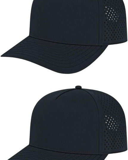 Cap America i8540 Premium Water-Resistant Perforated Medium Profile 5-Panel Cap w/UV Guard & Adjustable Snapback