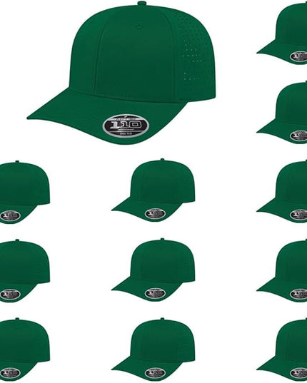 Cap America i8533 Flexfit 110 Perforated Performance Snapback Mid Profile 6-Panel Cap w/UV Guard & Adjustable Snapback