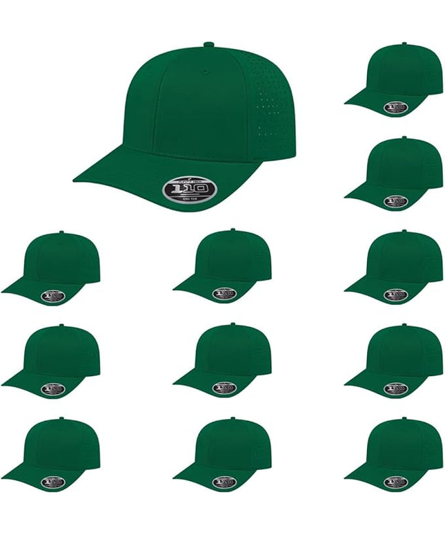 Cap America i8533 Flexfit 110 Perforated Performance Snapback Mid Profile 6-Panel Cap w/UV Guard & Adjustable Snapback
