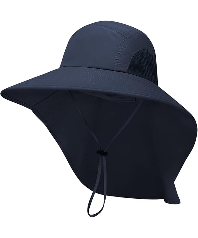 PFFY Sun Bucket Hats for Men Women 3” Wide Brim UPF 50+ Fishing & Beach Hat