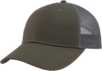 TSSGBL Classic Mesh Trucker Hat, Small & OSFM & XXL Options, Men Women Basic Adjustable Snapback Plain Blank Baseball Cap