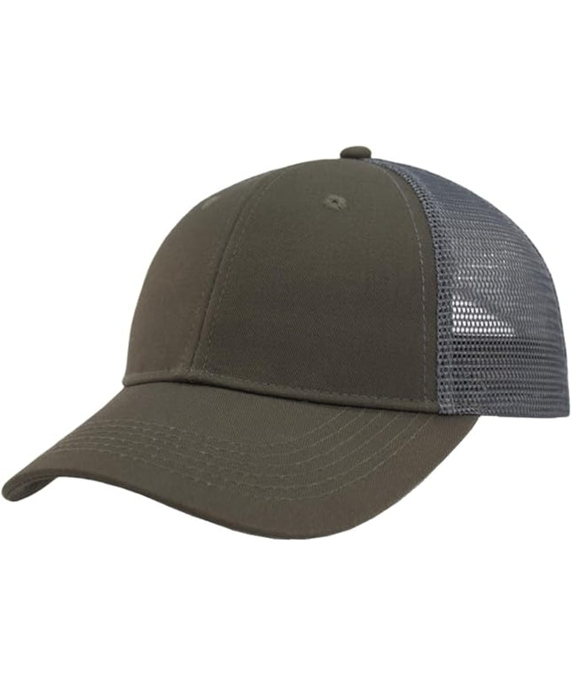 TSSGBL Classic Mesh Trucker Hat, Small & OSFM & XXL Options, Men Women Basic Adjustable Snapback Plain Blank Baseball Cap