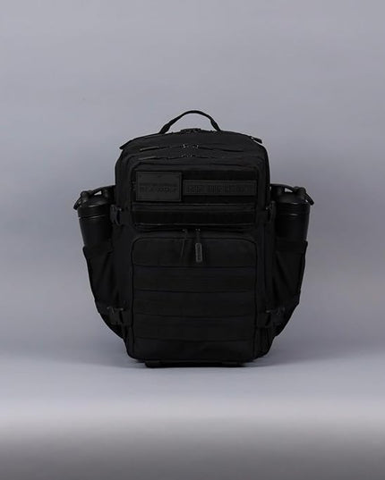 WOLFpak 35L Athletic Gym Backpack - Durable 1000D Waterproof Oxford Material with MOLLE Webbing, Laptop Pocket & Dual Cup Holders, Durable Fitness/Travel/Military Daypack (NightShade Edition)