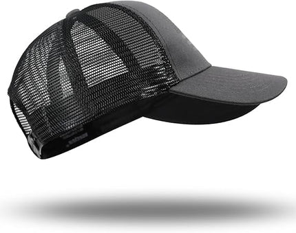 American Flag Trucker Hat - Snapback Hat, Baseball Cap for Men Women - Breathable Mesh Side, Adjustable Fit - for Casual Wear