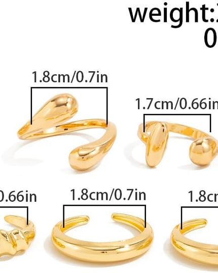 Rings for Women Adjustable Chunky Rings Set Vintage Wide Colorful Flower Stackable Ring for Women Thick Statement Ring Chunky Jewlery