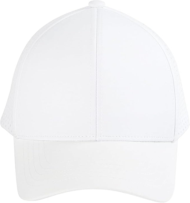 VOBOOM Men Quick Dry Baseball Cap Laser Cut Mesh Ball Curved Brim Snapback Hat