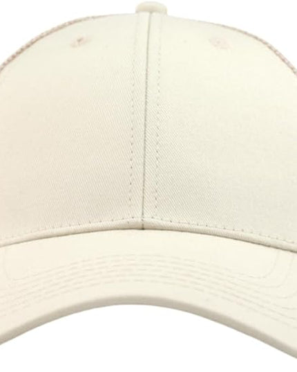 TSSGBL Classic Mesh Trucker Hat, Small & OSFM & XXL Options, Men Women Basic Adjustable Snapback Plain Blank Baseball Cap