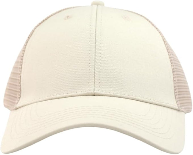 TSSGBL Classic Mesh Trucker Hat, Small & OSFM & XXL Options, Men Women Basic Adjustable Snapback Plain Blank Baseball Cap