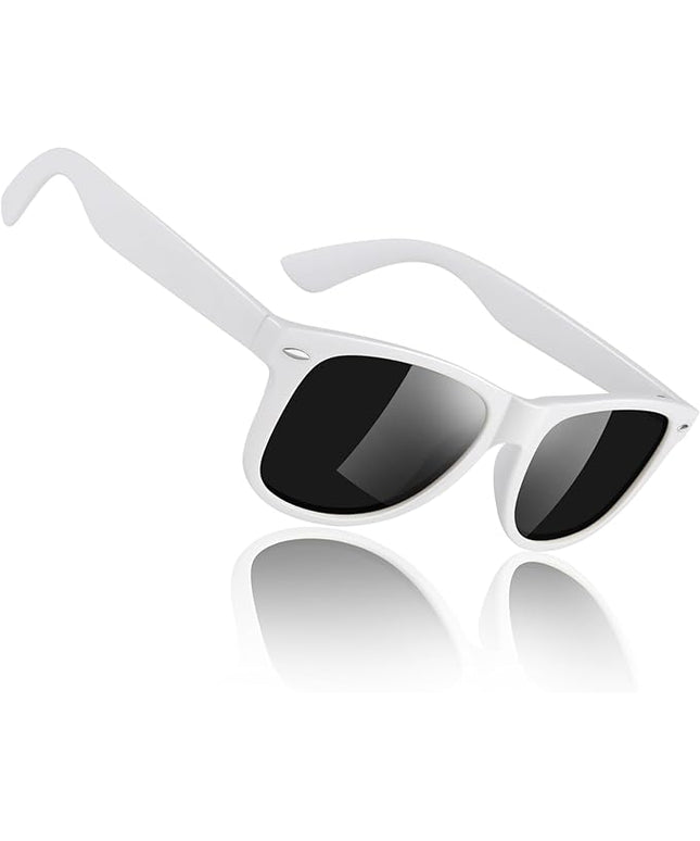 Sunier Polarized Sunglasses for Men and Women, Retro Square Matte Finish UV400 Protection Shades for Driving, Fishing