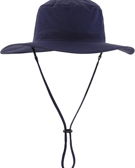 Home Prefer UPF50+ Mens Sun Hat Wide Brim Fishing Hat Womens UV Protection Cap Breathable Mesh Safari Gardening Bucket Hat