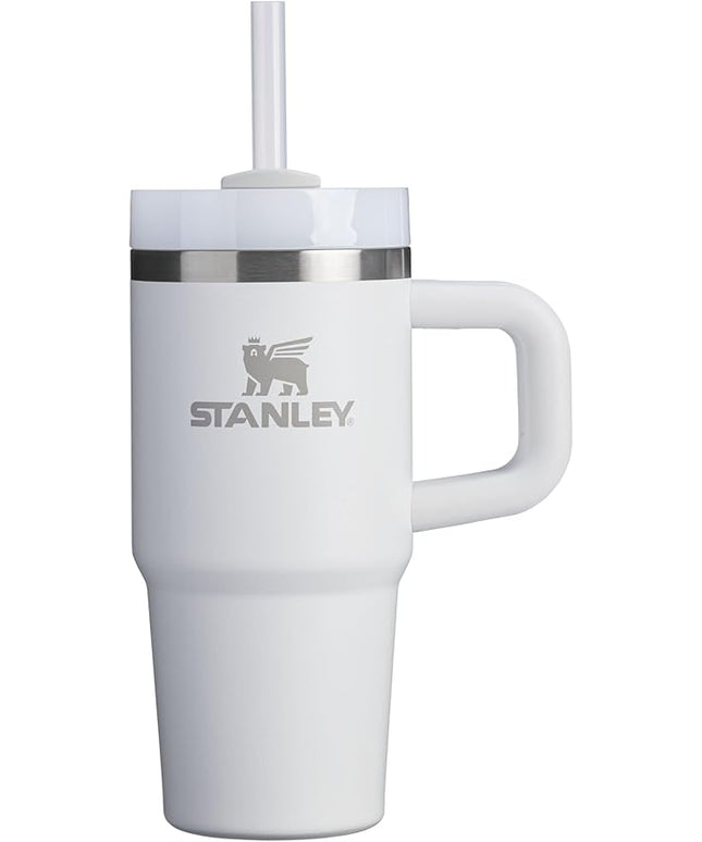 STANLEY Quencher H2.0 Tumbler with Handle and Straw 14 oz | Flowstate 3-Position Lid | Cup Holder Compatible for Travel | Insulated Stainless Steel Cup | BPA-Free | Frost