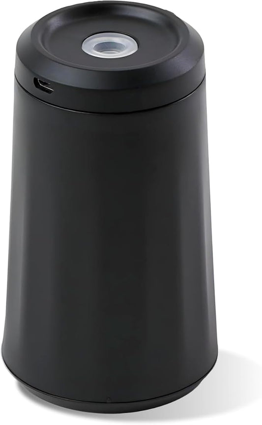 Owleys Aura Glide Waterless Car Diffuser – Portable Essential Oil Nebulizer for Car & Home | 6×100ml Essential Oils | Single Charge = 1 Month of Use | Aromatherapy Diffuser, Cupholder-Friendly | Black