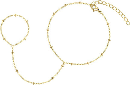 Gold Bracelets Set for Women Stack, Dainty Thick Bracelets Stack for Women Trendy, Simple Thin Gold Plated Cuff Stackable Bracelets With Beaded Cuban Paperclip Snake Rope Bangle Hand Chain Jewelry Gifts for Women Non Tainish
