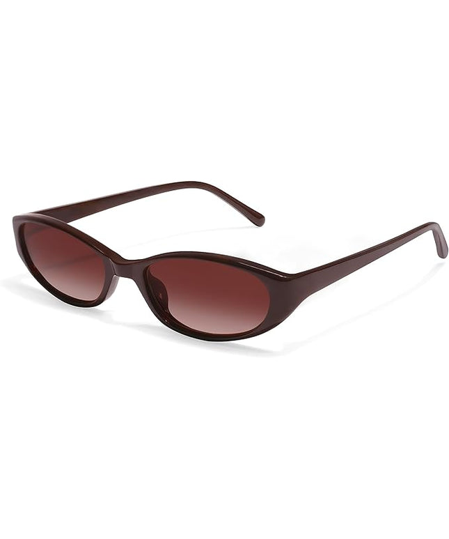Retro Oval Sunglasses for Women 2026 90s Small Chic Cat Eye Sun Glasses Sunnies Lightweight Shades