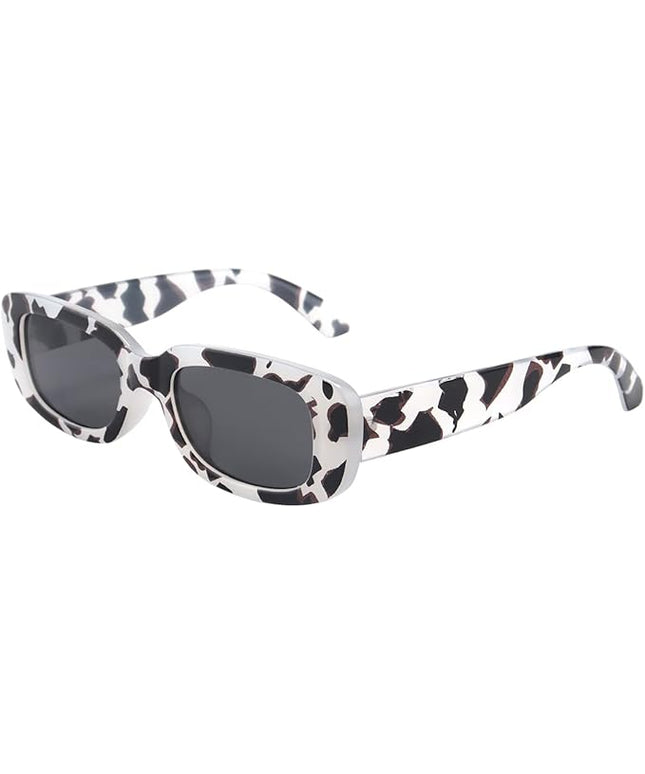 Dollger Rectangle Sunglasses for Women Men Trendy Retro Fashion Sunglasses UV 400 Protection Square Fram