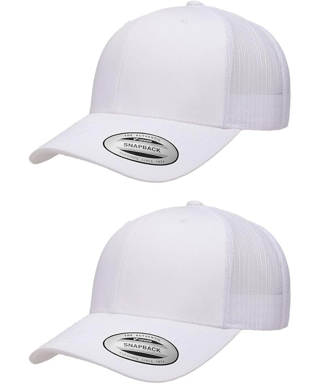 Yupoong Classic Premium Mesh 6 Panel Retro Trucker Cap | Mid Profile Snapback | OSFA | Bulk Pack Available