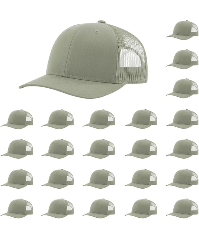Richardson 112 Classic Six-Panel Adjustable Snapback Trucker Cap | Bulk Packs Available