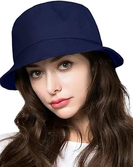 Malaxlx Unisex Bucket Hat Beach Sun Hat Aesthetic Fishing Hat for Men Women Teens, Reversible Double-Side-Wear