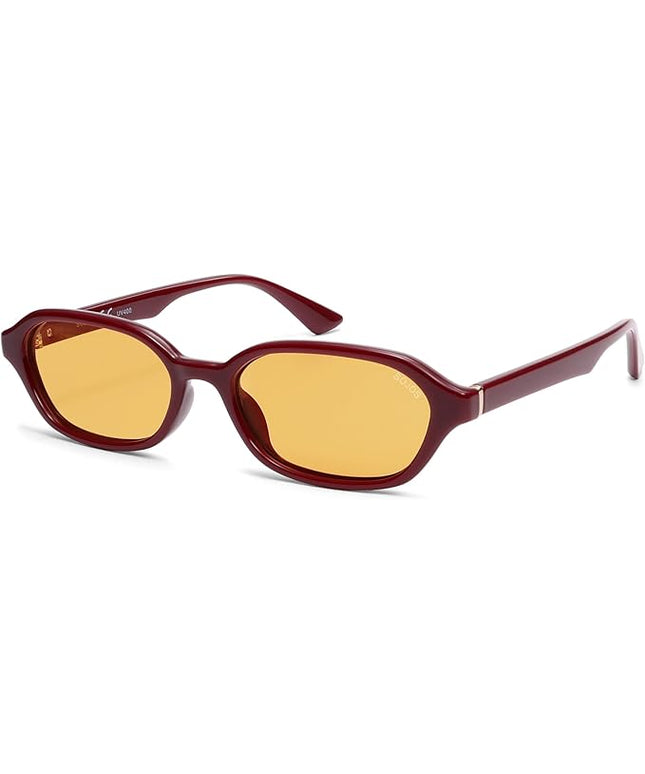 SOJOS Retro Rectangle Polarized Sunglasses for Women Men Trendy Hexagon Narrow Chic Y2K Sunnies SJ2629