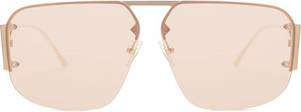 SOJOS Trendy Aviator Sunglasses Mens Womens Retro Metal Rimless Frame Shades Lentes De Sol Para Mujer SJ1192