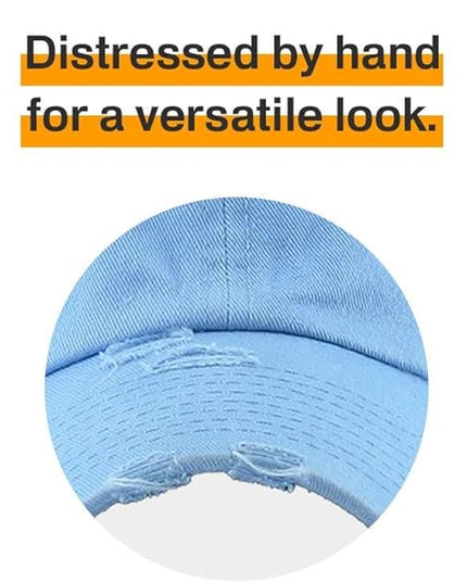 KBETHOS Vintage Washed Distressed Cotton Dad Hat Baseball Cap Adjustable Polo Trucker Unisex Style Headwear