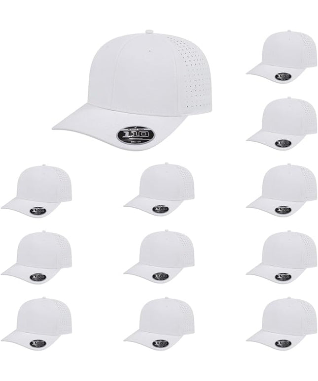 Cap America i8533 Flexfit 110 Perforated Performance Snapback Mid Profile 6-Panel Cap w/UV Guard & Adjustable Snapback