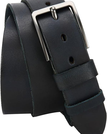 DOOPAI Men's Genuine Leather Casual Belt -Full Grain Leather Belt for Men- 1.5" Handmade Jeans Belt with Gift Box