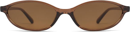 Retro Oval Cat Eye Sunglasses for Women Y2k Trendy Narrow Sunnies Designer Sun Glasses AR82253