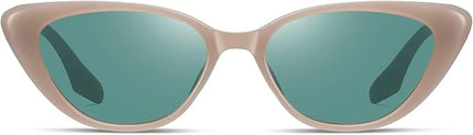 Retro Vintage Narrow Cat Eye Sunglasses for Women 90s Small Chic Style Trendy Sunnies UV400 Protection FZN7514