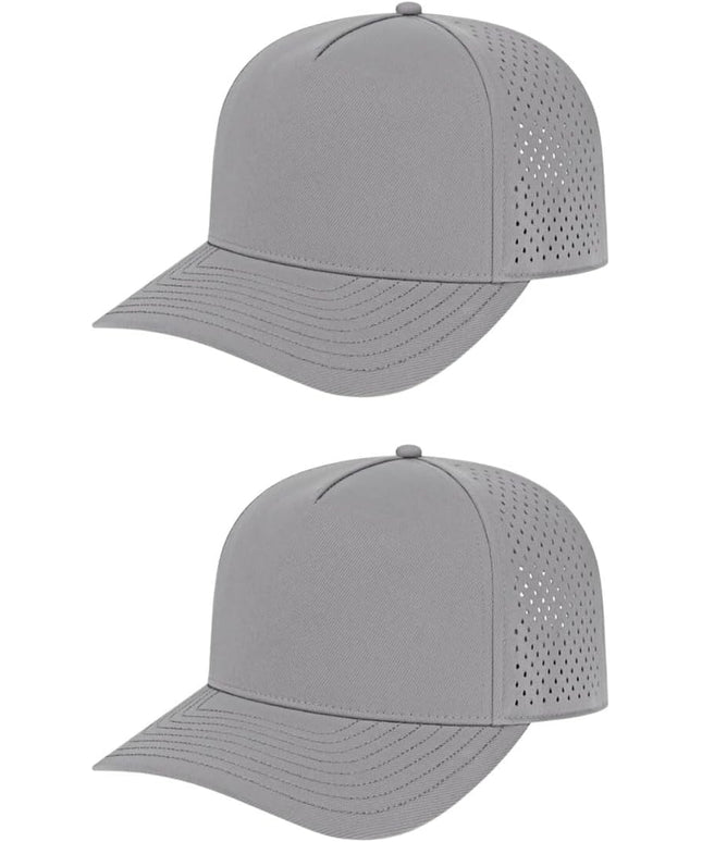 Cap America i8540 Premium Water-Resistant Perforated Medium Profile 5-Panel Cap w/UV Guard & Adjustable Snapback