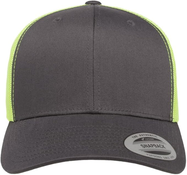 Yupoong Classic Premium Mesh 6 Panel Retro Trucker Cap | Mid Profile Snapback | OSFA | Bulk Pack Available