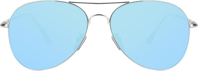SOJOS Classic Aviator Sunglasses for Women Men Metal Frame Spring Hinges SJ1030