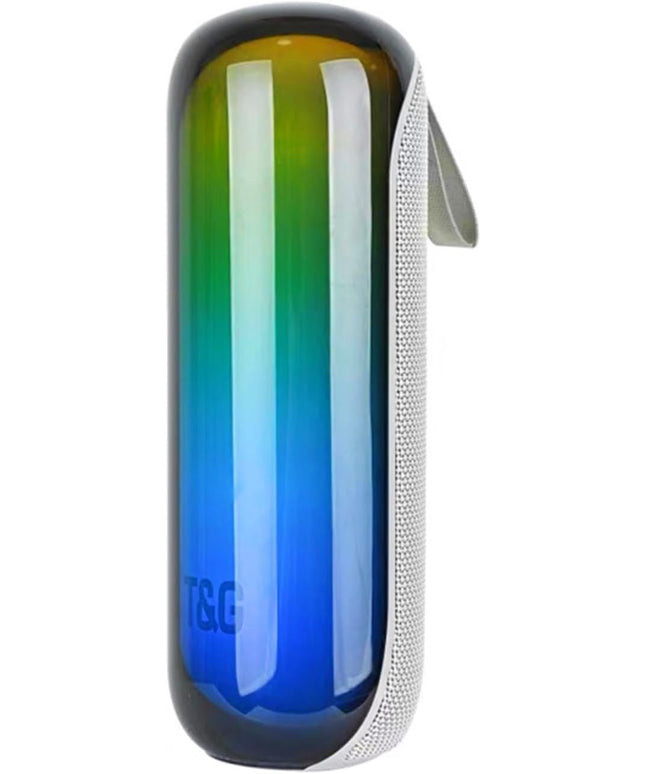 T&G Bluetooth Shower Speaker, Portable Wireless Speaker with Deep Bass & Cool Lights, IPX4 Waterproof, TWS Pairing, Perfect Stocking Stuffer for Men, Women, Teens, Boys & Girls