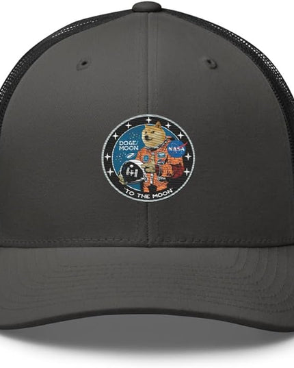 Doge/Moon NASA Logo Trucker Cap