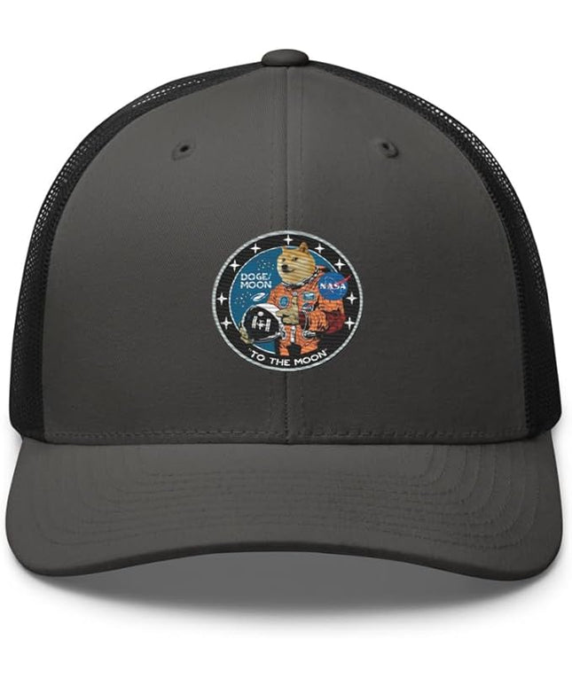 Doge/Moon NASA Logo Trucker Cap