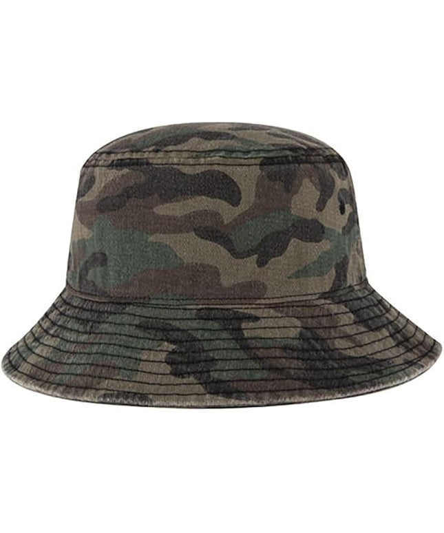 Ashen Fane Garment Washed Combed Cotton Twill Packable Lightweight Unisex Bucket Hat