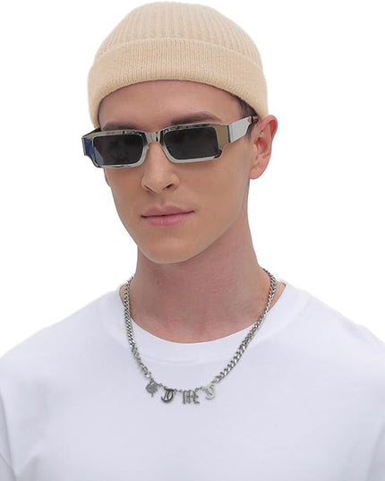 ROYBENS Thin Swag Wool Short Fisherman Beanie for Men Women, Knit Cuff Trawler Beanie Watch Hat, Soft Spring Fall Skull Cap